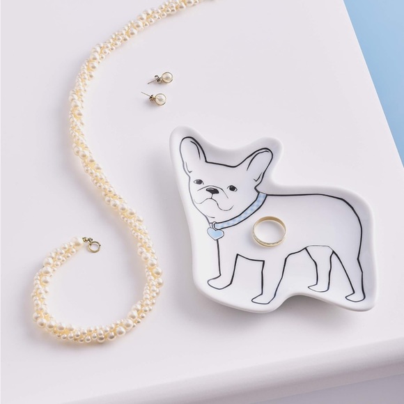 Draper James Pepper the Frenchie Accent Trinket Tray - NEW - Picture 5 of 5